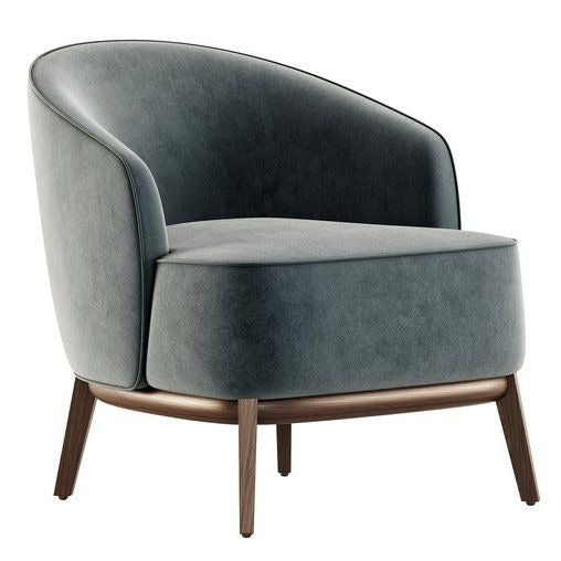 Modern Curved Lounge Chair