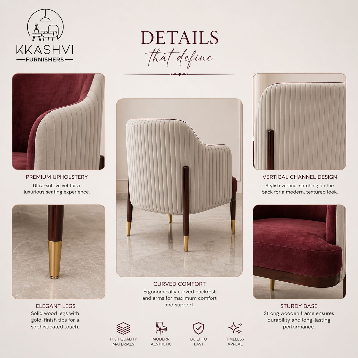 AURELIA LUXE ACCENT CHAIR