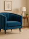Fluted Velvet Barrel Accent Chair