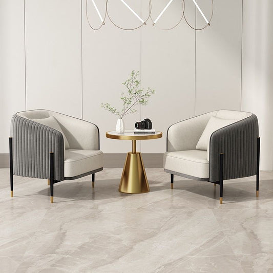 Contempo Luxe Dual-Tone Lounge Chair