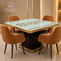 NERO LUXE DINING SET (4- SEATER )