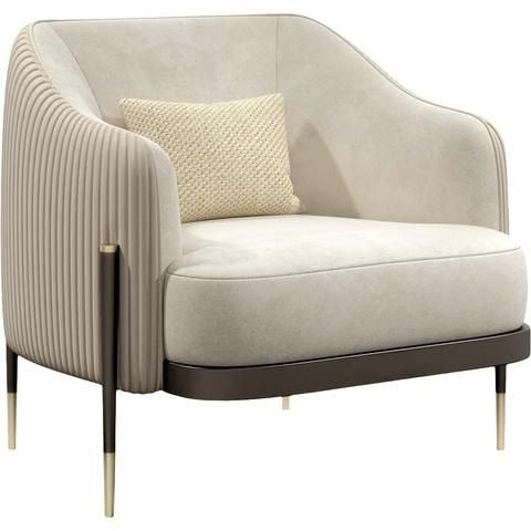 Contempo Luxe Dual-Tone Lounge Chair