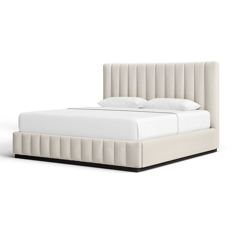 Modern Channel-Tufted Bed